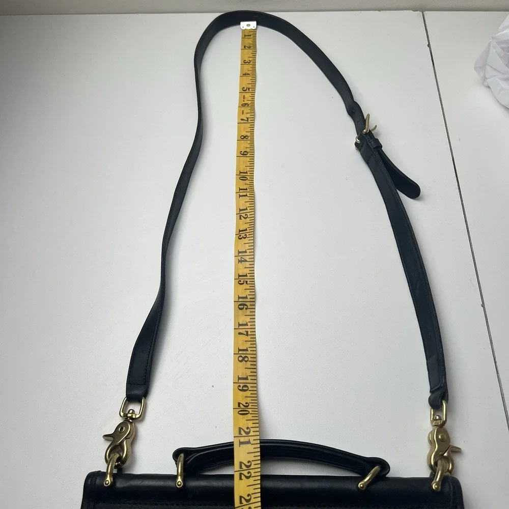 Vintage Black Coach Willis Bag 9927 Crossbody & Top Handle Purse Loose Stitching